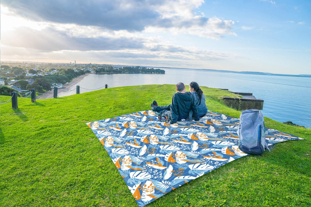WEKAPO beach blanket lightweight and compact for easy packing and travel