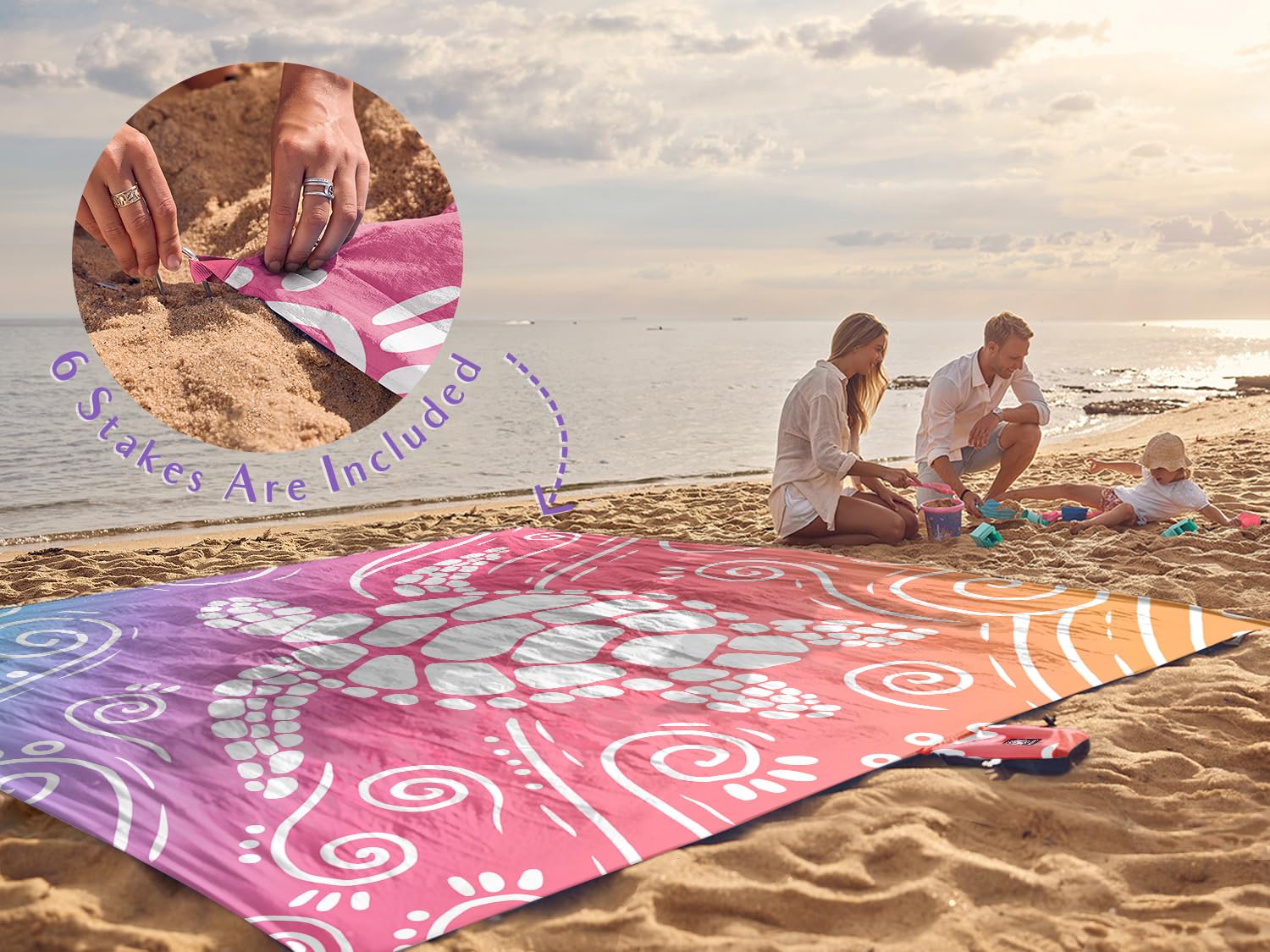 WEKAPO pinkish-purple sea turtle blanket adds vibrant family-friendly style