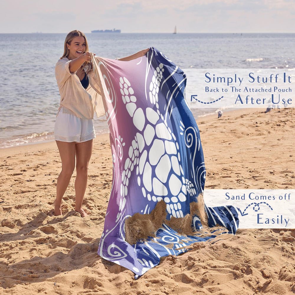 WEKAPO Beach Blanket soft texture feels comfortable on skin