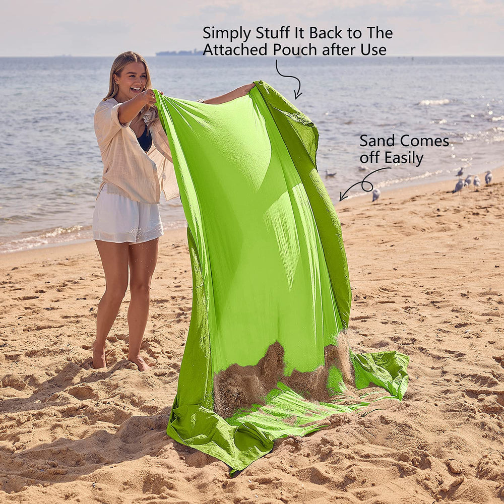 WEKAPO triple-stitched construction delivers lasting durability for beach days.