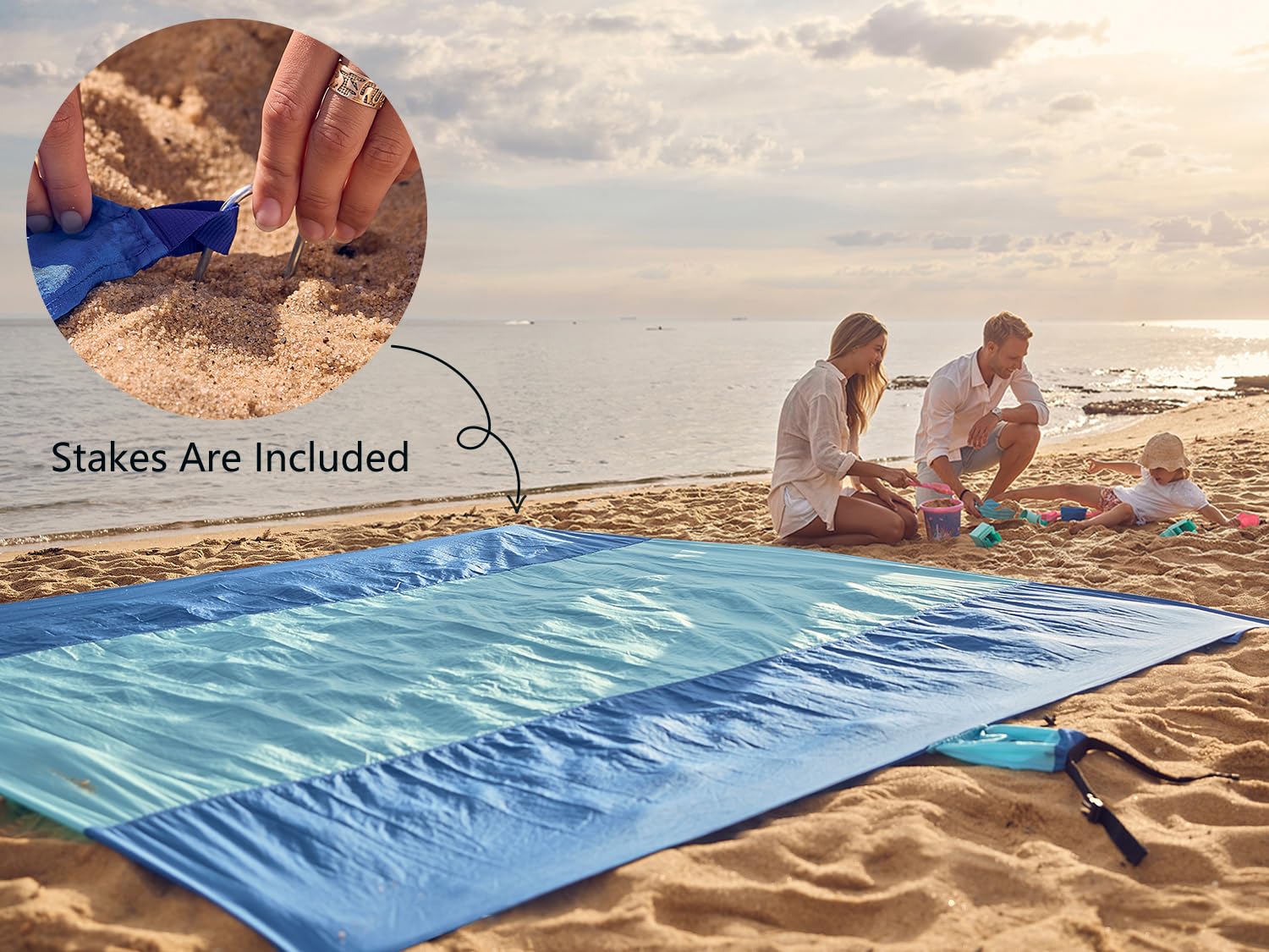 WEKAPO triple stitched seams for durable beach use
