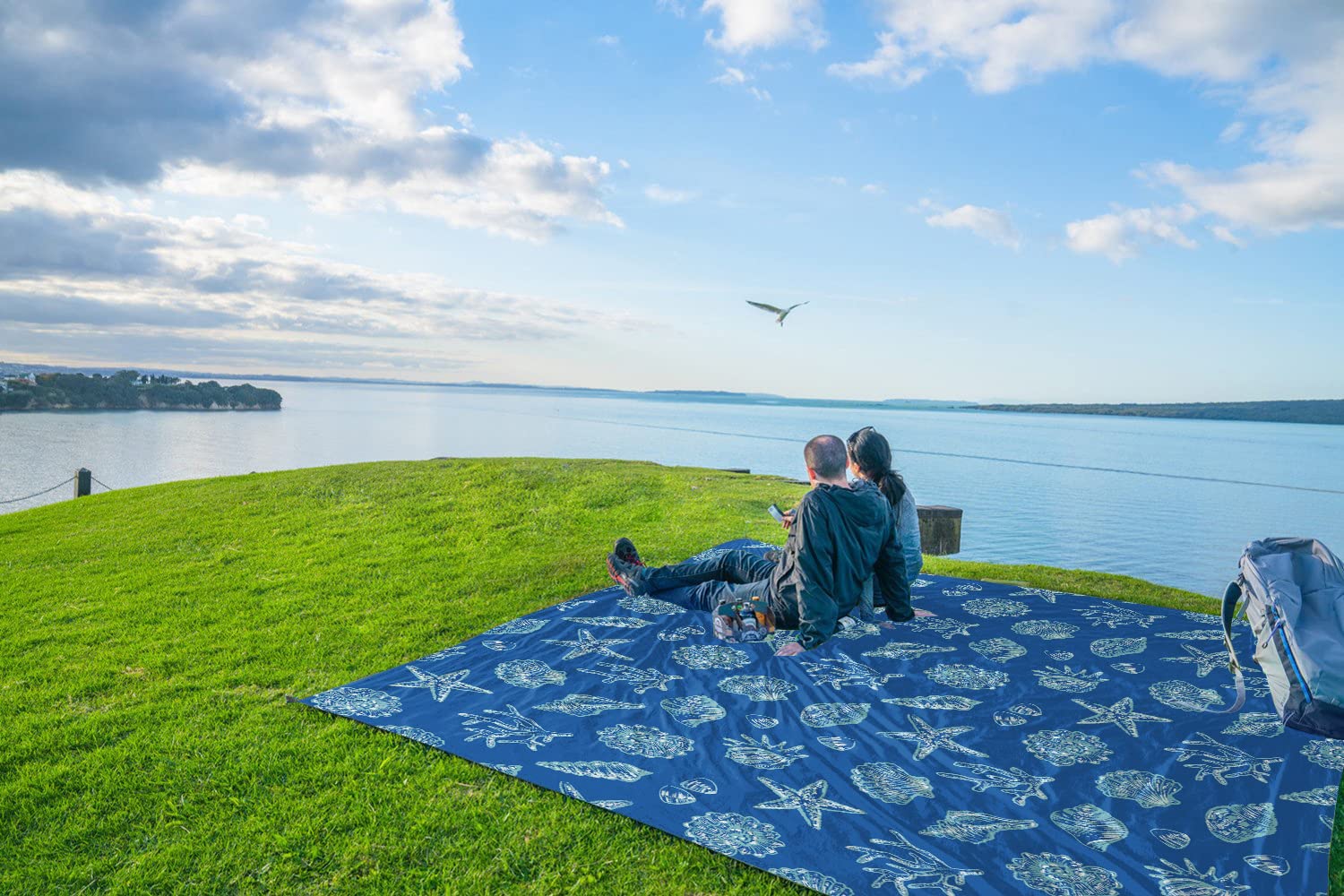 WEKAPO Beach Blanket ideal for picnics, camping, and backyard lounging