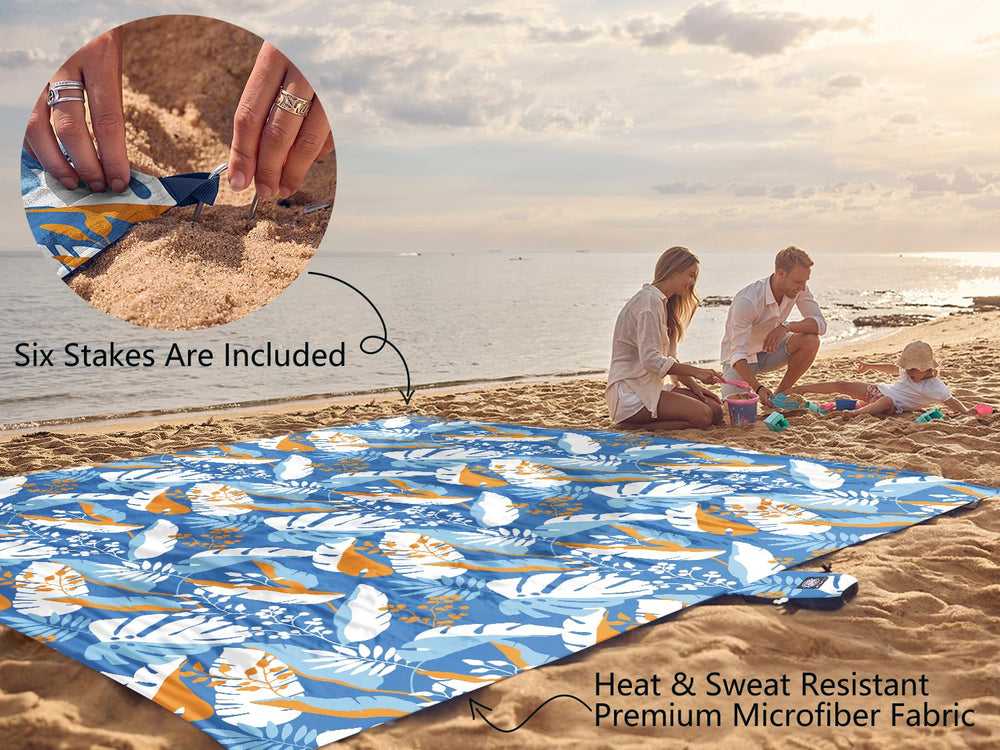 WEKAPO beach blanket water beads off keeping surface dry and comfortable