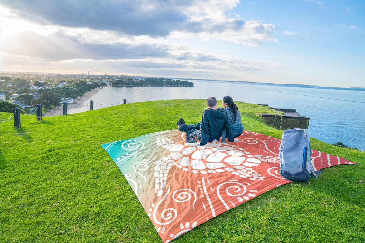 WEKAPO beach-scene-relaxation showcases a comfortable, oversized family-friendly setup.