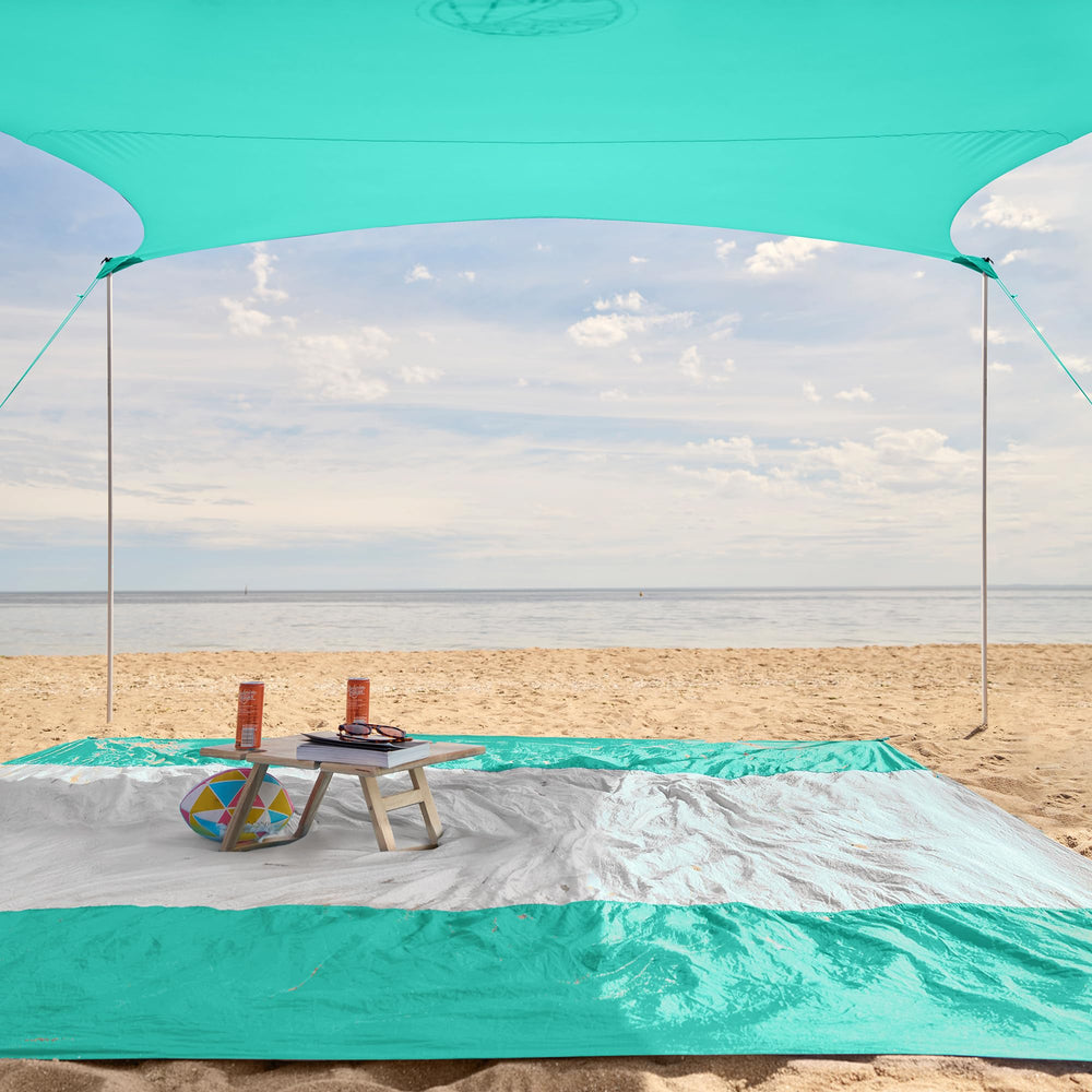 WEKAPO tent in a backyard setting offers versatile shade for gatherings.