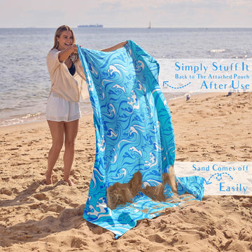 WEKAPO breathable fabric blanket keeps you cool under the sun.