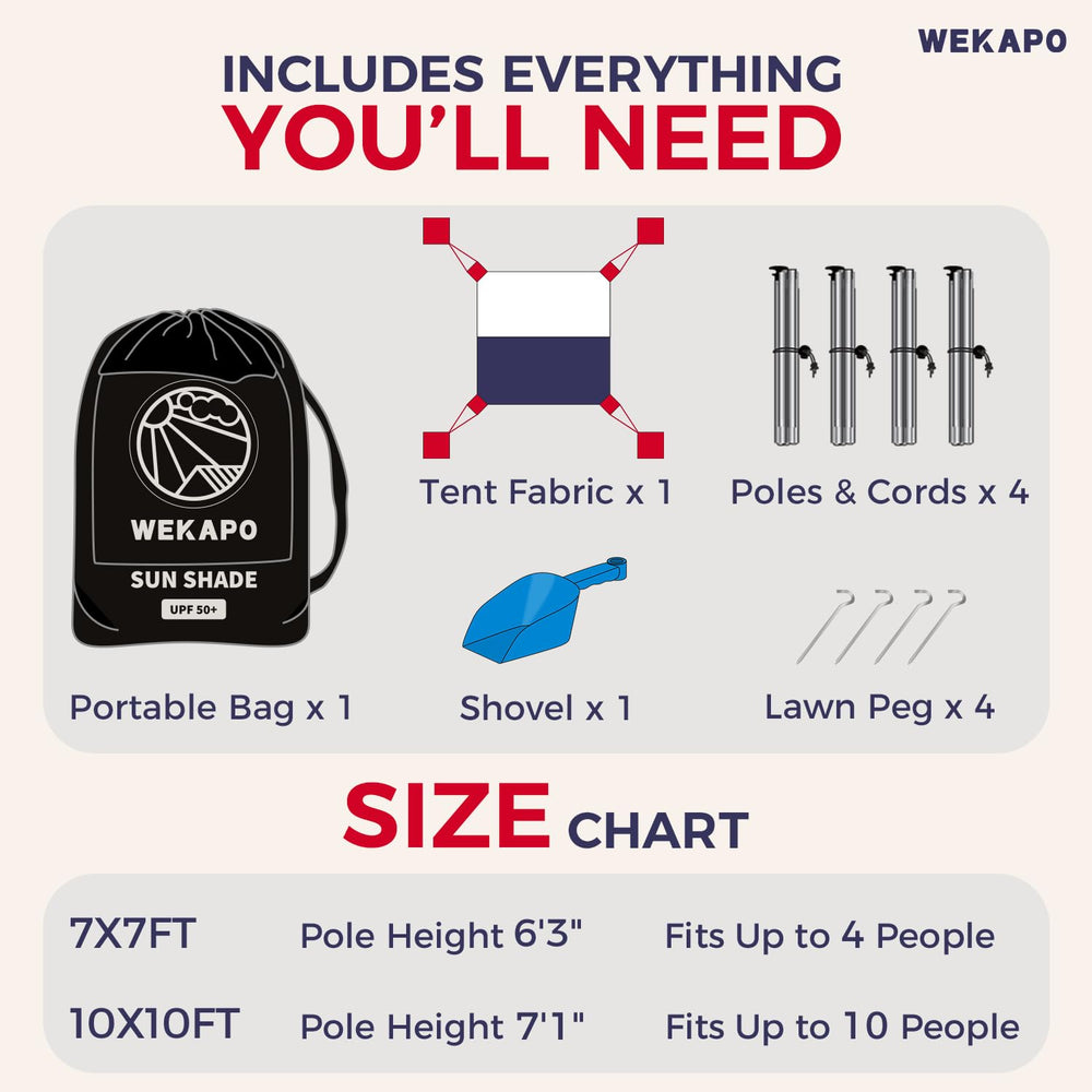 WEKAPO customer-support ensures help before, during, and after your outdoor setup.
