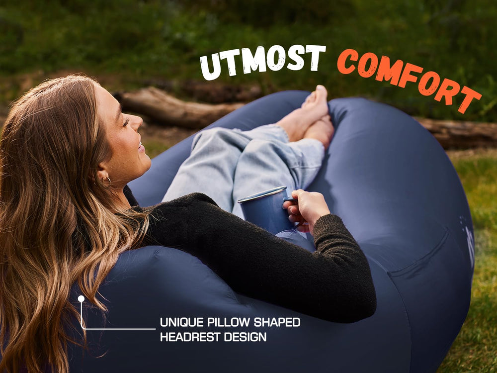 WEKAPO picnic blanket style setup doubles as a lounging seat.