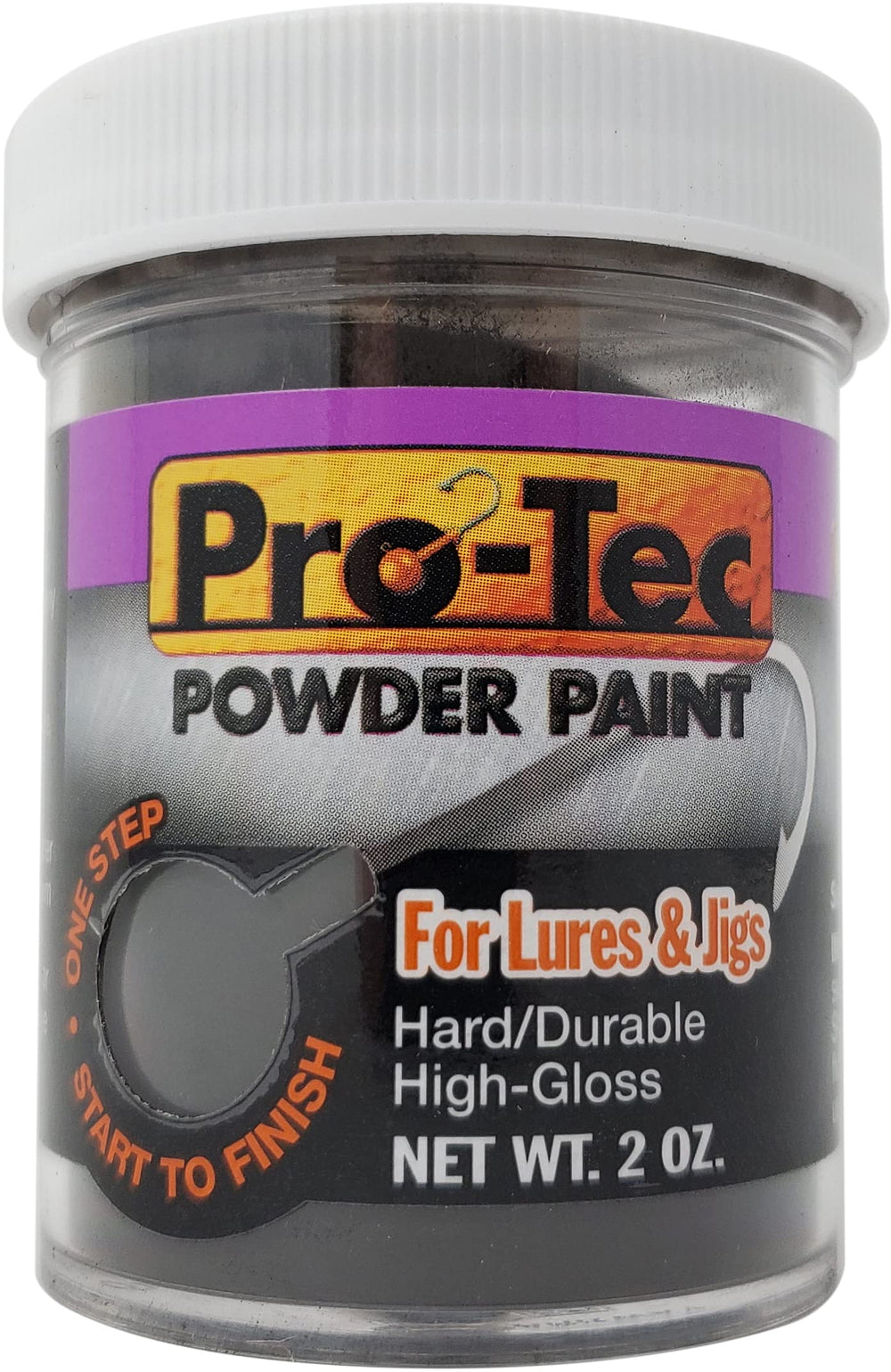 Pro-Tec Powder Paint black on jig head during dipping for even color