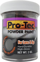 Pro-Tec Powder Paint black on jig head during dipping for even color