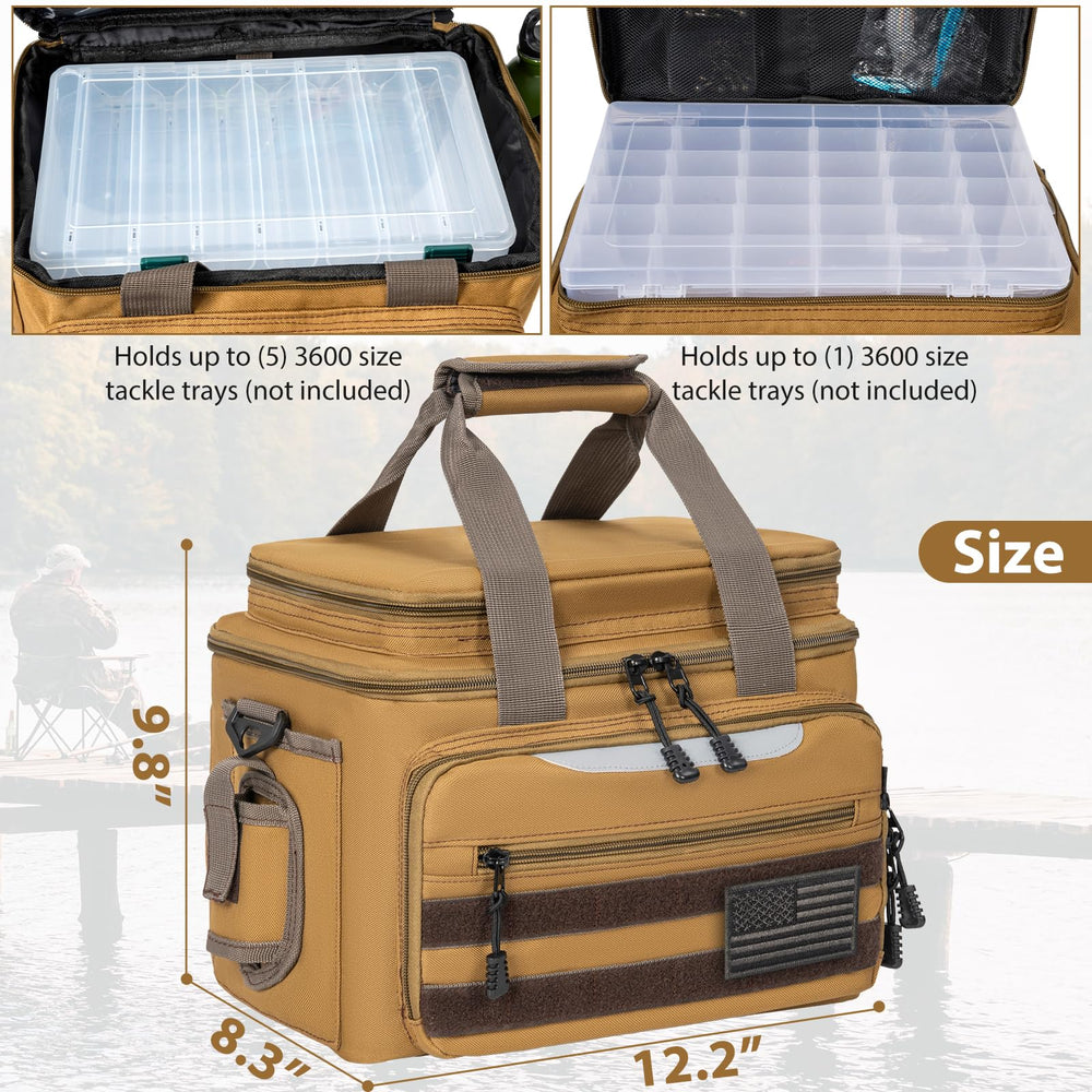 MOLLE system on the bag for attaching gear