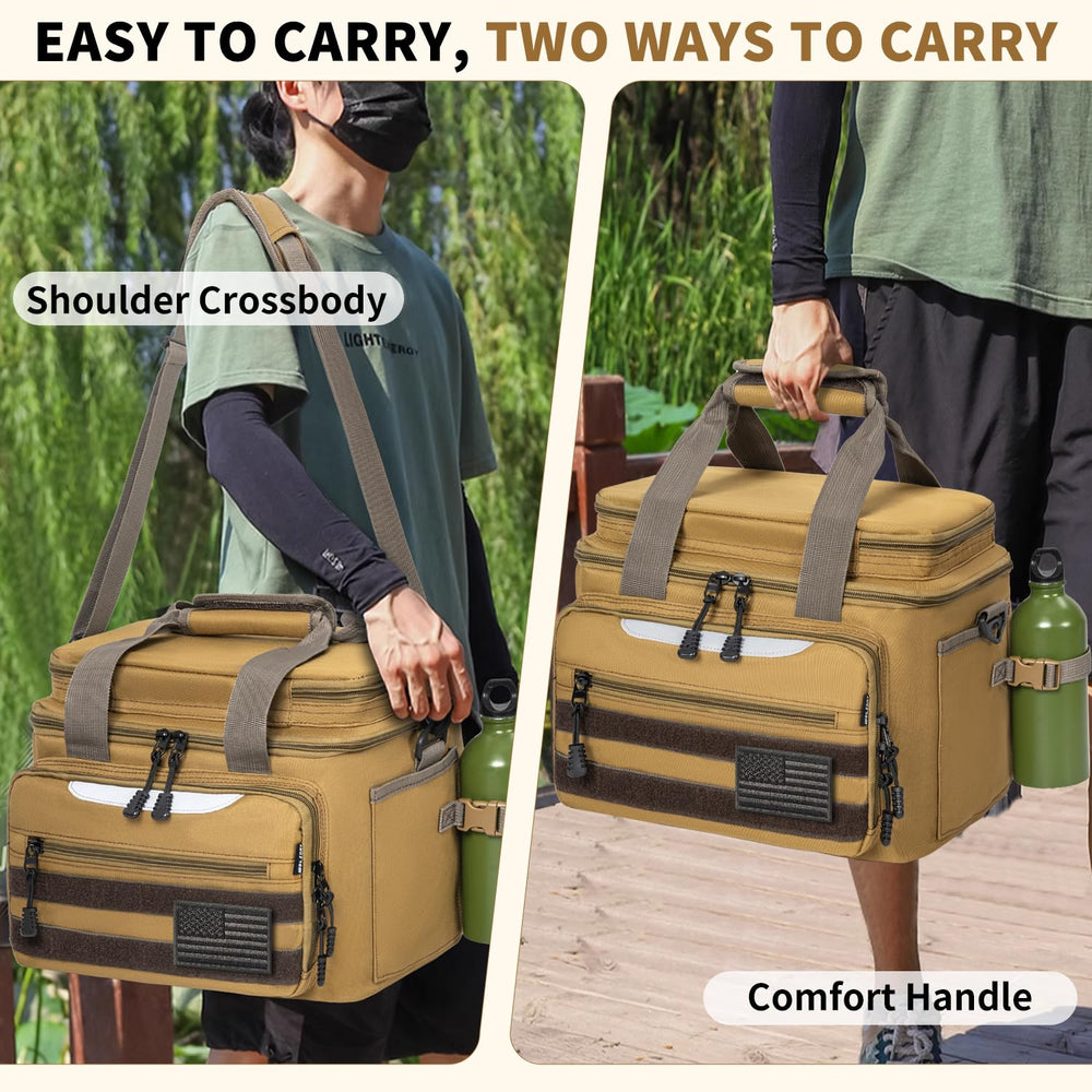 Padded shoulder strap and carrying handle