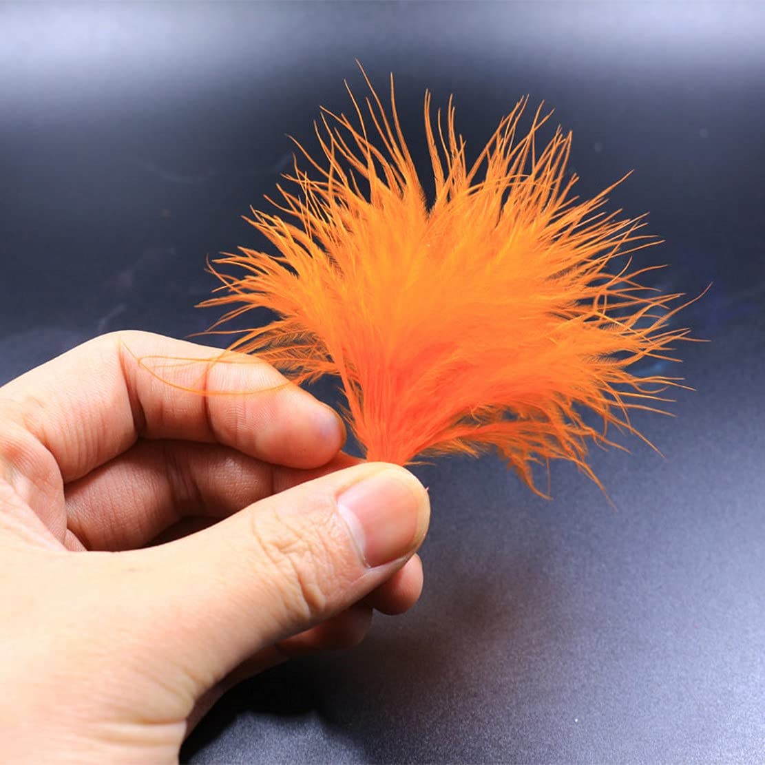 WellieSTR dyed marabou for fly tying enhances texture and color variety