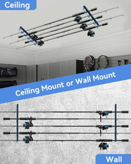 WellMall alloy-steel construction provides durable rod storage for years of use.