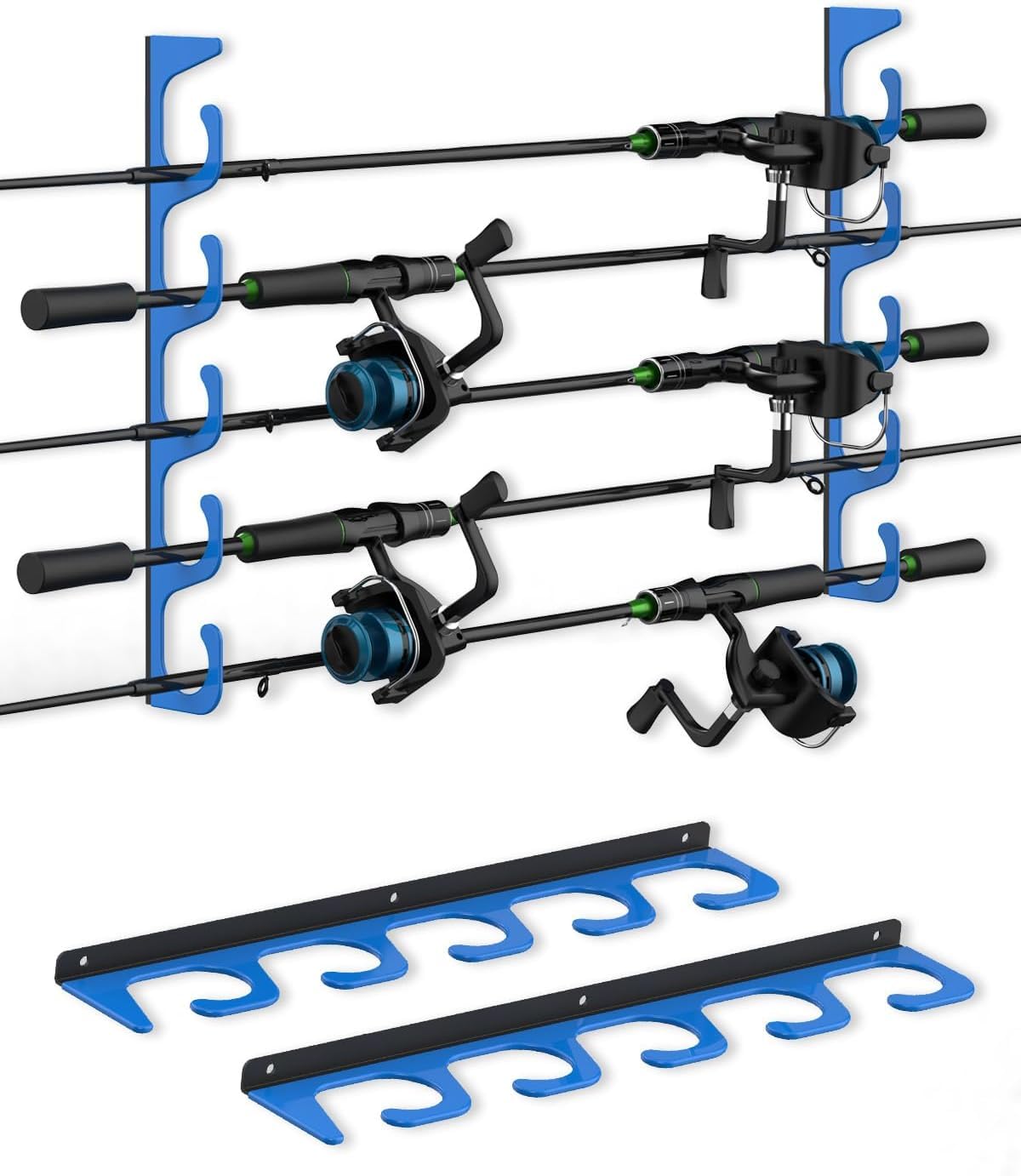 Space-saving design of WellMall 5-rod fishing rod holder