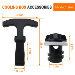 WELURE small drain plug fits standard openings for leak-free cooling.