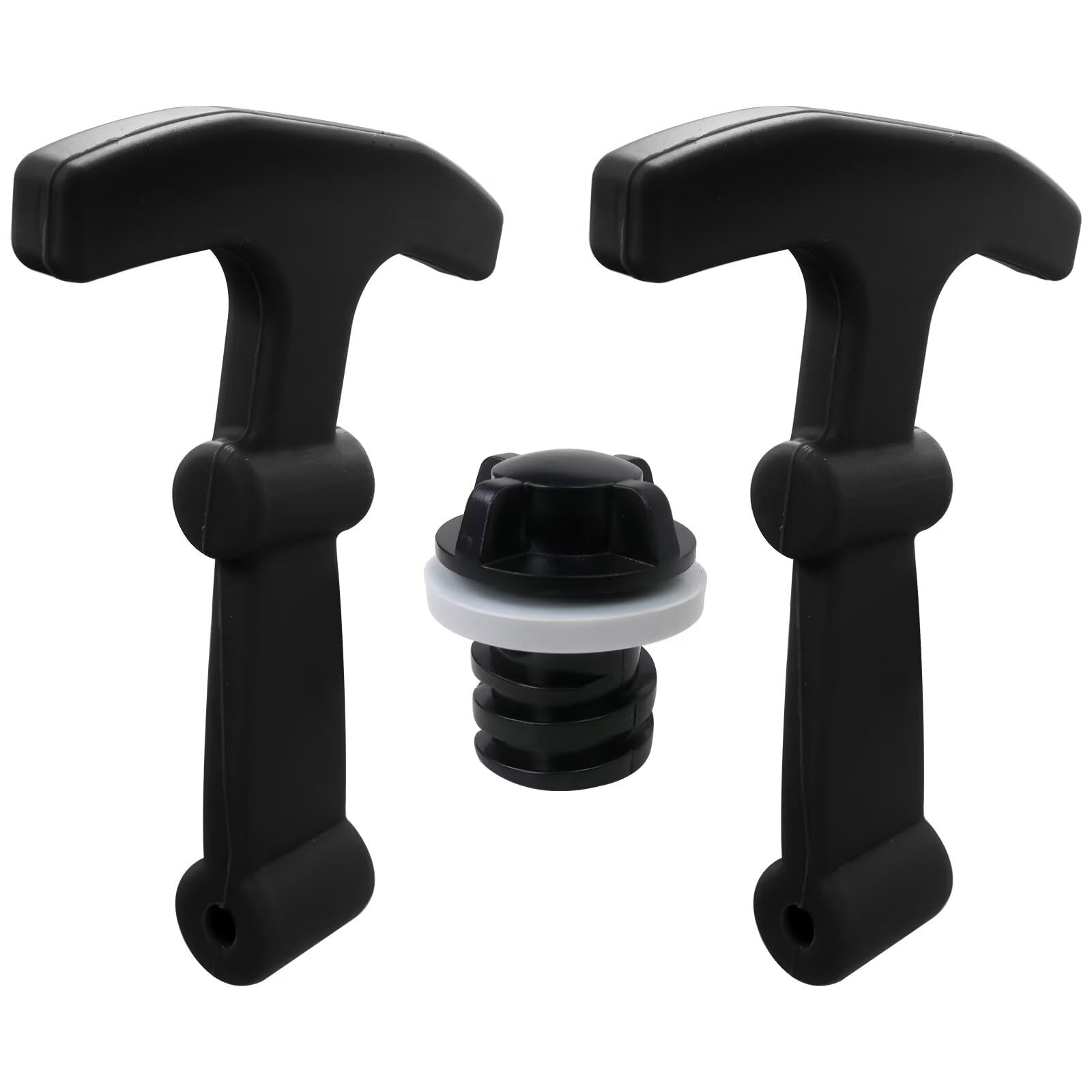 WELURE silicone T-latch straps secure a cooler lid for a tight seal.