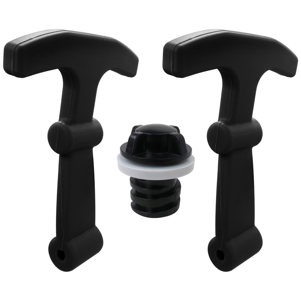 WELURE silicone T-latch straps secure a cooler lid for a tight seal.