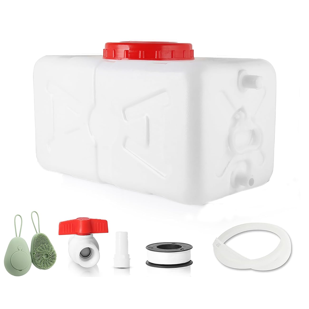 Wendyan 45L water tank with faucet close-up for easy dispensing.