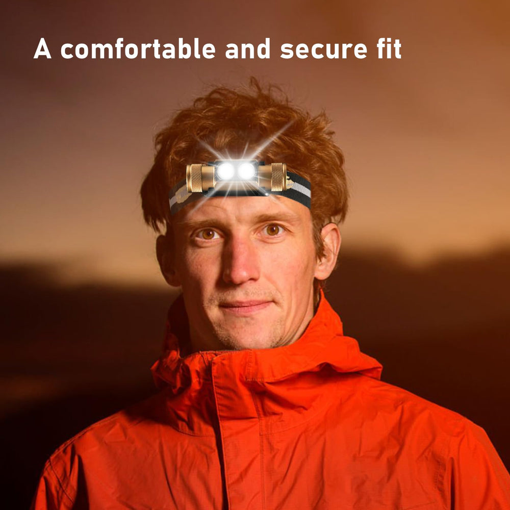 Weneasker headlamp water-resistant design suitable for rain and snow.