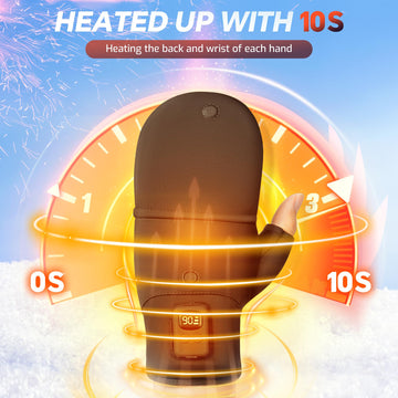 Wenyueyan heated gloves offer three temperature settings for personalized warmth