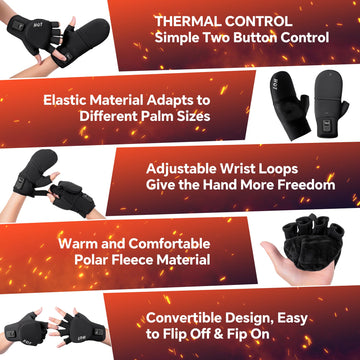 Wenyueyan heated gloves suited for skiing cycling fishing and more