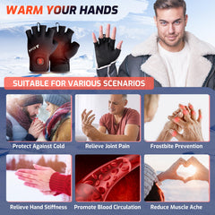 Wenyueyan heated gloves heat up rapidly for quick warmth during outdoor activities.