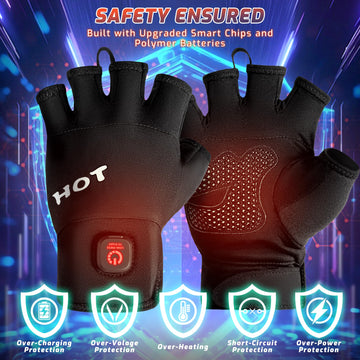 Wenyueyan heated gloves offer two temperature settings for personalized comfort.