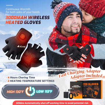 Wenyueyan heated gloves ultra-thin at 147g for nimble finger movements.