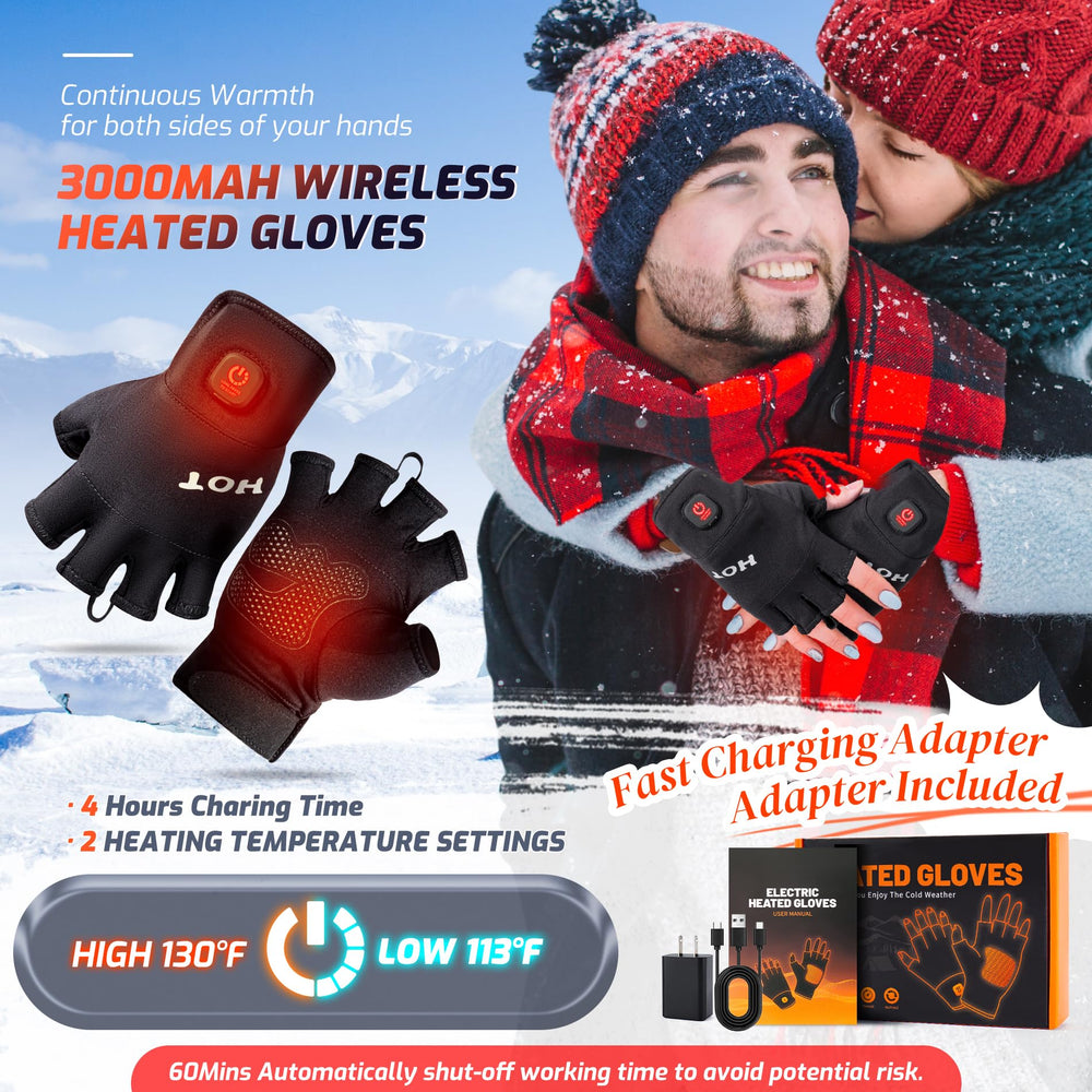 Wenyueyan heated gloves ultra-thin at 147g for nimble finger movements.