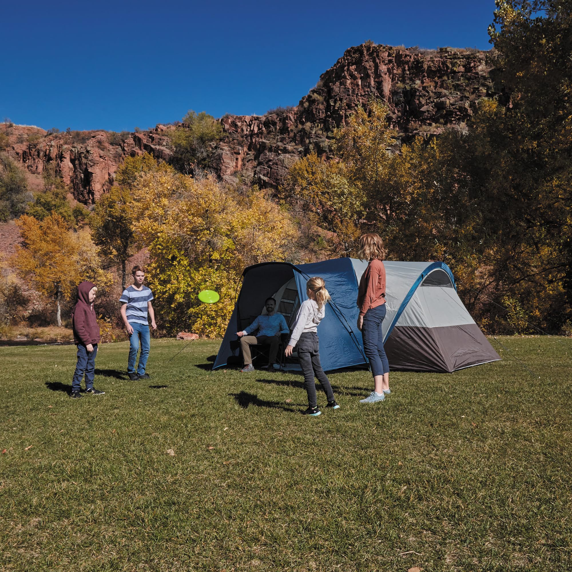 Wenzel Aspen Hills 8P 76-inch peak height for easy inside movement