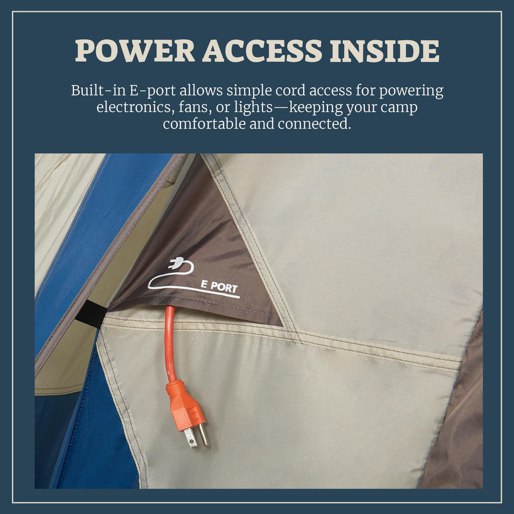 Wenzel Pinyon front mud mat helps keep the tent clean and organized