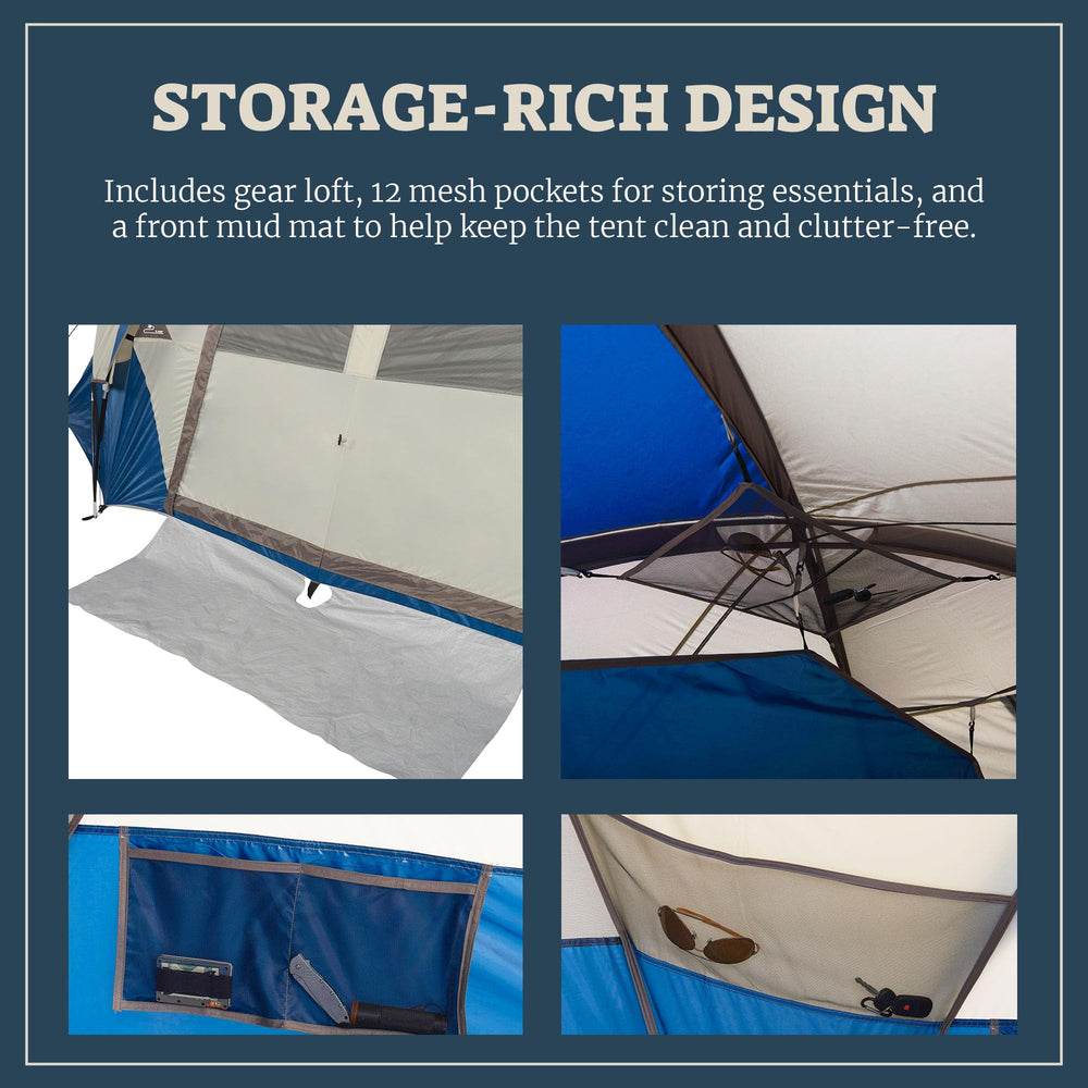 Wenzel Pinyon wind-stability with pre-attached guy lines for secure camping