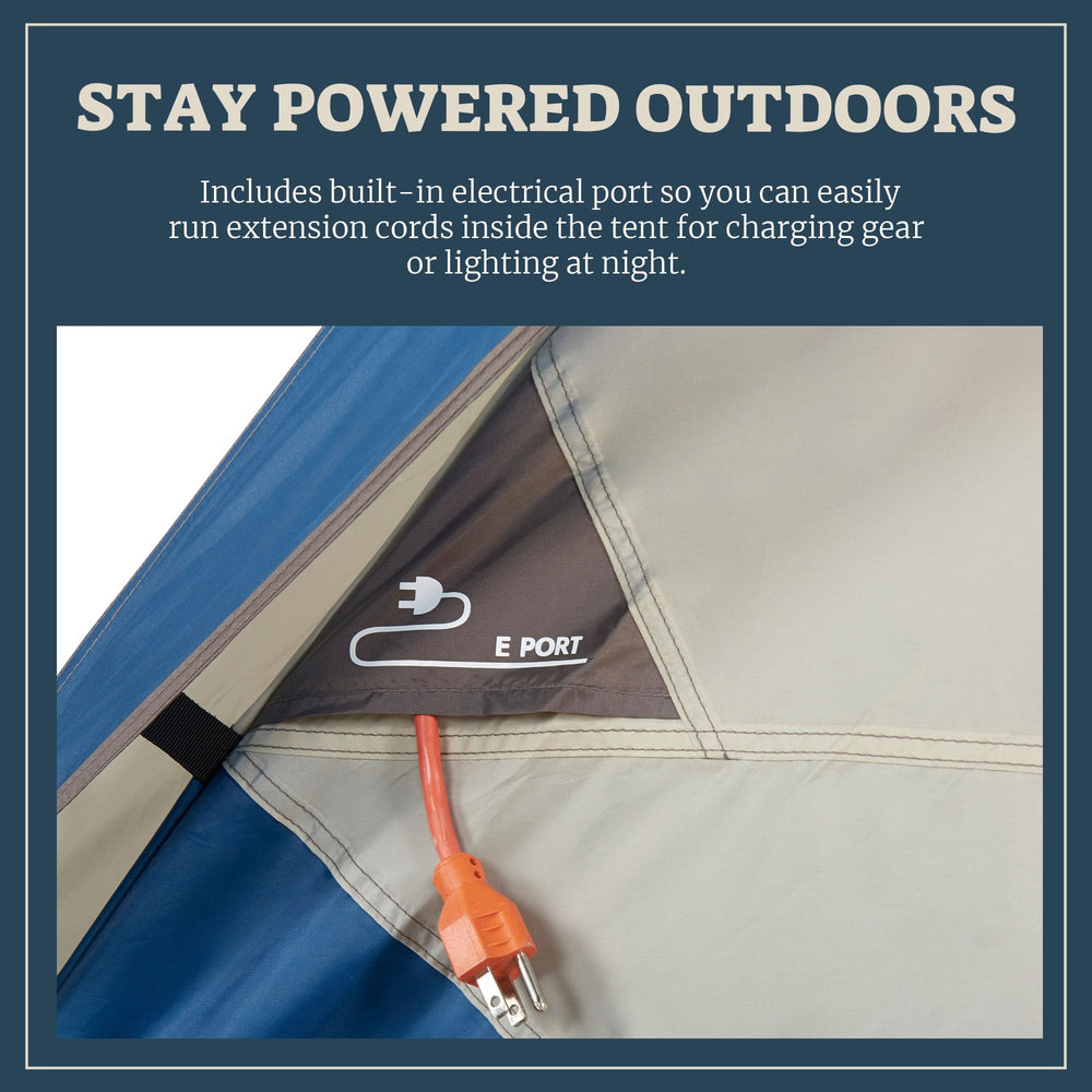 Wenzel Tamarack gear loft and pockets keep camping essentials organized