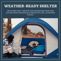 Wenzel Tamarack removable seam-sealed rain fly on the tent