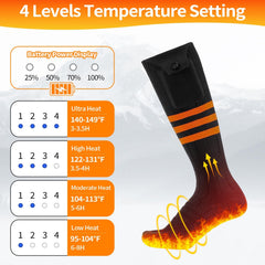 Wequsky heated-socks battery-compartment view for quick access and reliability.