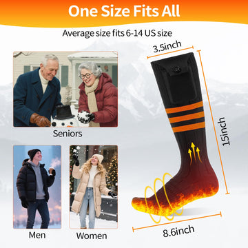 Wequsky heated-socks machine-washable design after battery removal for easy care.