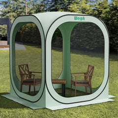 Werph Pop Up Tent with 6x6 mesh net for bug-free outdoor shade.