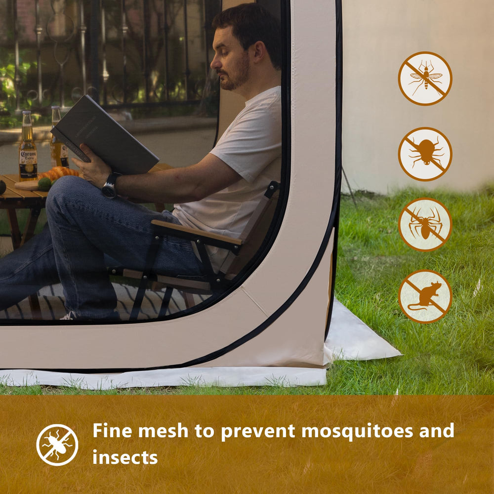 Werph pop-up tent top-hook lamp option hints at ambient lighting