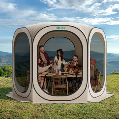 Werph Screen Tent 360-ventilation showcases airy comfort during outdoor relaxation