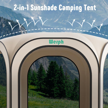 Werph Screen Tent durable poles illustrate wind-resilient stability outdoors