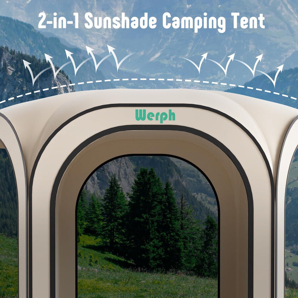Werph Screen Tent durable poles illustrate wind-resilient stability outdoors