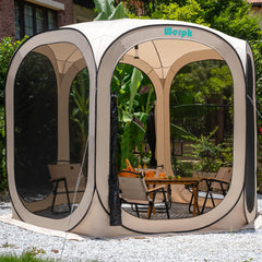 Werph Screen Tent front view showing spacious shade for gatherings