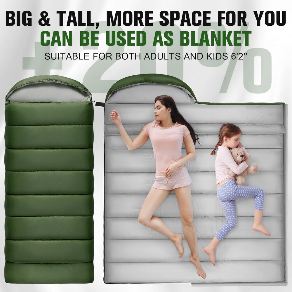 WERTYCITY sleeping bag compression sack packed demonstrates easy, compact transport.