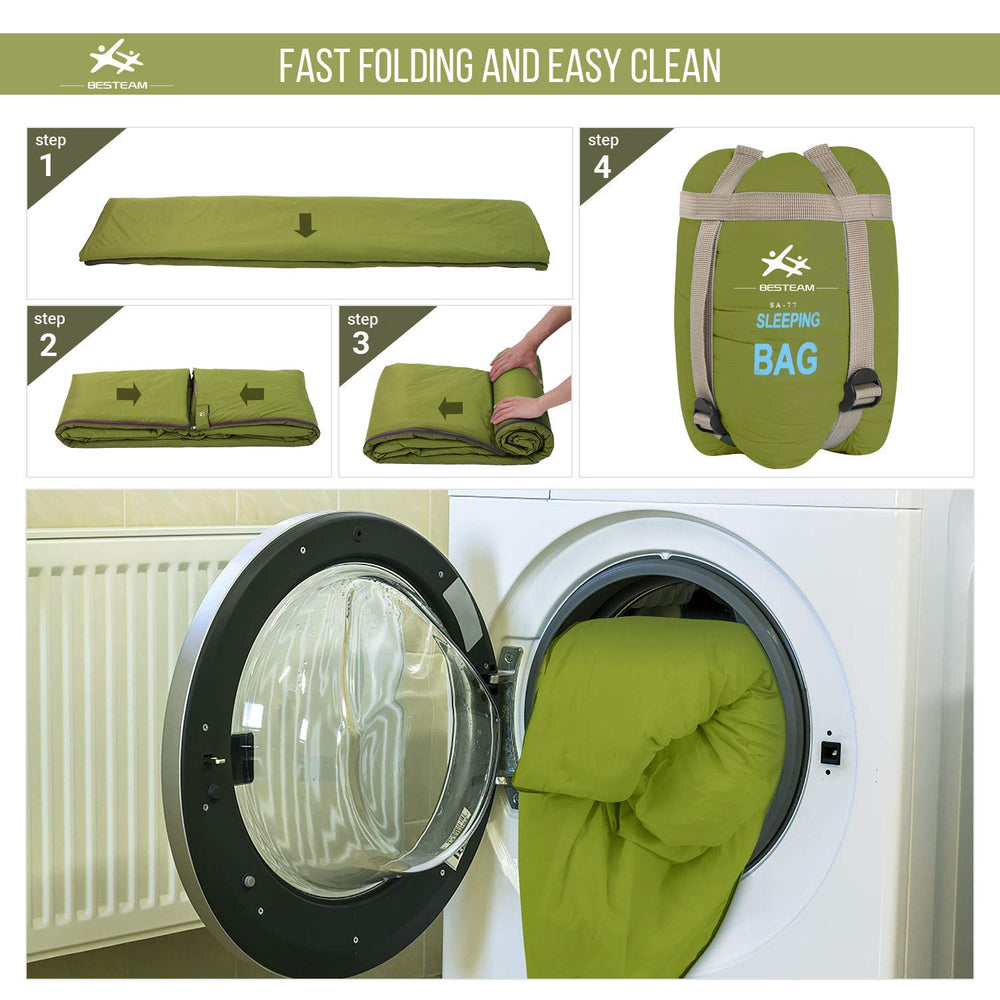 WERTYCITY sleeping bag suits kids, teens, and adults outdoors.