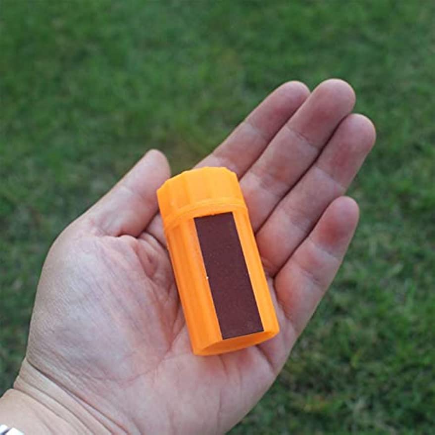 Weshaso camping scene with matches compactly packed for outdoor adventures.
