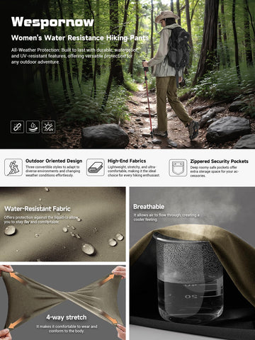 Wespornow 4-way stretch fabric supports dynamic movement on hikes