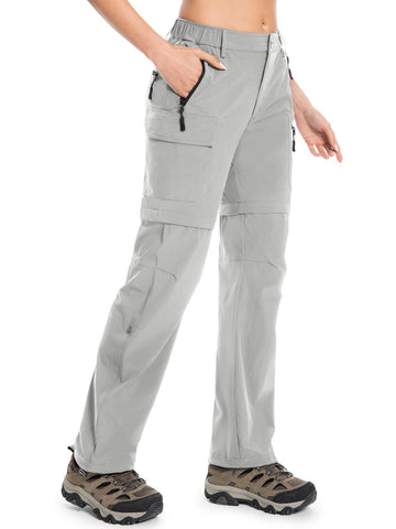 Wespornow women's hiking pants Glacier Gray full view for all-season outdoor adventures