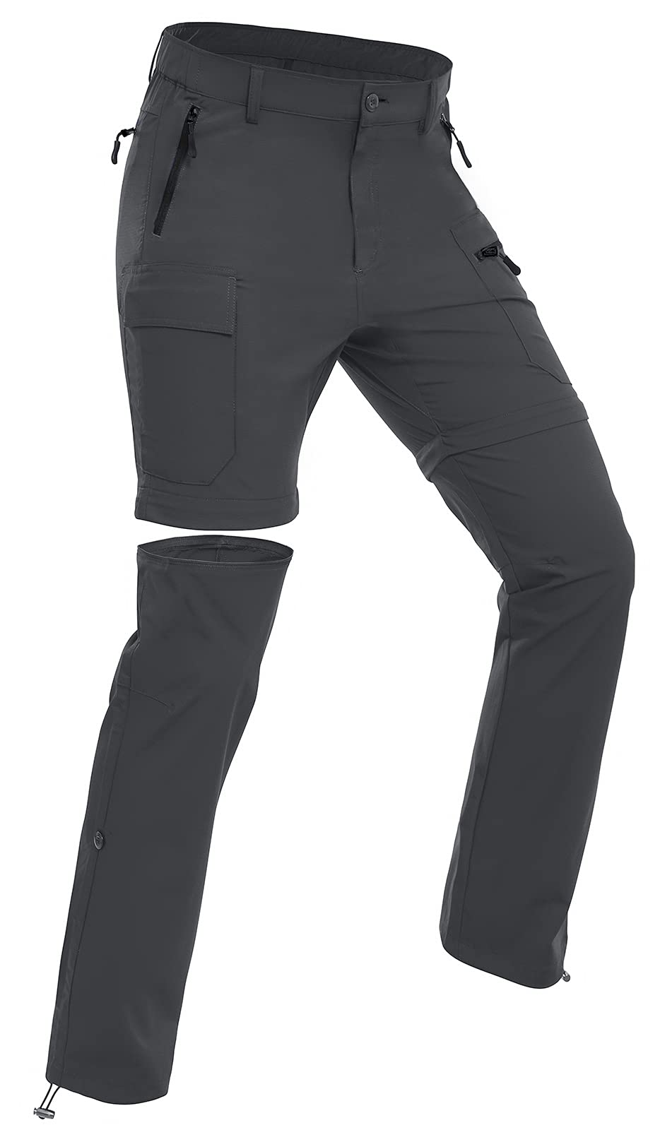 Wespornow women's hiking pants grey front view shows lightweight quick-dry fabric for active days