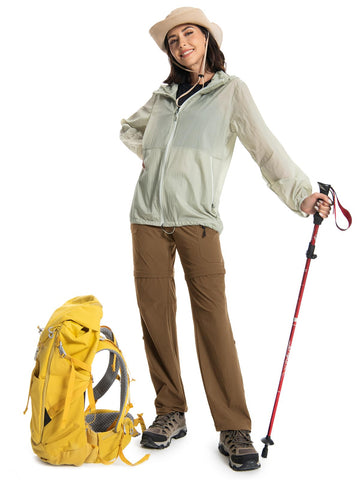 Wespornow women's hiking pants feature large pockets for essentials on trek